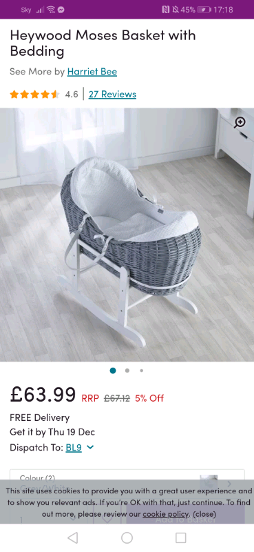 heywood moses basket